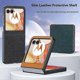 thumbnail image 2 of For Motorola Razr 60 Case Ultra Thin Leather Coated Hard Pc Folding Phone Cover, 2 of 5