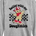 thumbnail image 3 of Instant Message - Rollin With My Doughmies Christmas - Toddler & Youth Long Sleeve Graphic T-Shirt, 3 of 6