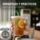 thumbnail image 2 of 100 Vasos de Plástico 12 oz (355 ml) con Tapa Plana para Popote - Vasos Transparentes para Bebidas Frías - Kit de 100 Vasos y 100 Tapas, 2 of 7