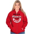 thumbnail image 4 of Wisconsin Wurst Meat Lovers Pun Funny Zip Up Hoodie Men's Women's Brisco Brands S, 4 of 6