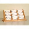 Wooden Mallet 9 Pocket Business Card Holder in Light Oak