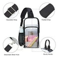 thumbnail image 6 of MUSOIE Clear Sling Bag for Stadium Events Crossbody Bag Purses for Women Men Fanny Pack Chest Bag, 6 of 8