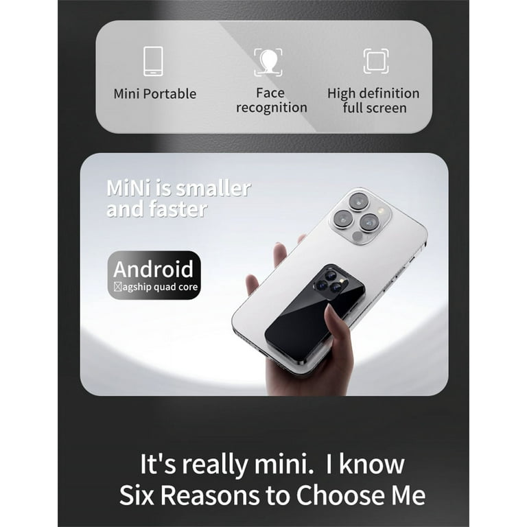 SOYES XS14 Pro 3.0 inch 4G Mini Smartphone 2GB+16GB Android 9 Dual Sim Face ID Dual Camera WiFi Bluetooth FM Hotspot GPS OTG Mobile Phone, Purple