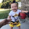 thumbnail image 1 of LEEy-world Baby Clothes Baby Girl Clothes Outfits CottonLetter Print Ruffled Tops Casual 2PCS Set,Yellow, 1 of 5