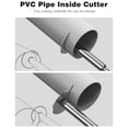 Inside Pipe Cutter, 1/4 Inch Hex PVC Plumbing Cutter Internal Plastic