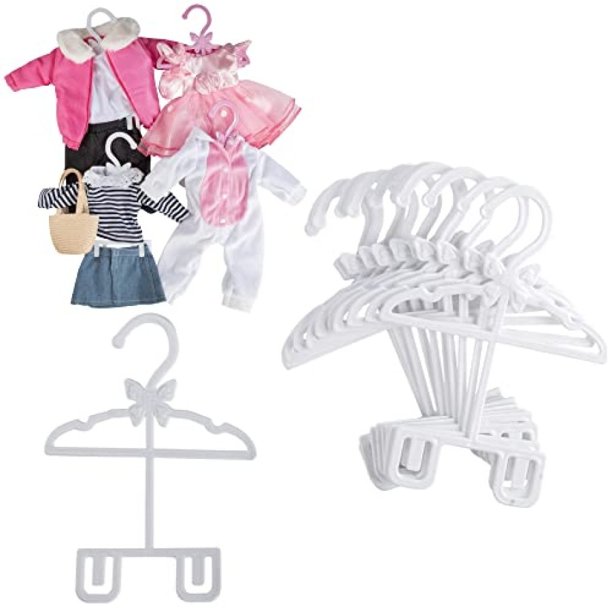 Doll FullOutfit Clothes Hangers for 18" Doll Clothes 12pk Unique