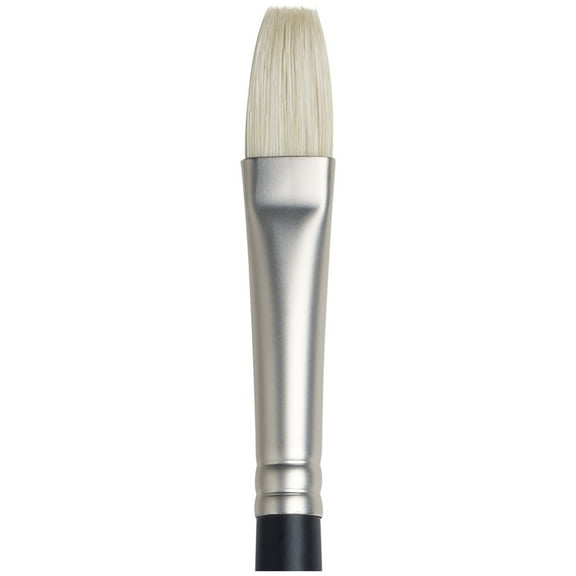 Winsor & Newton Artist Oil Brush, Long Handle, Flat, 7