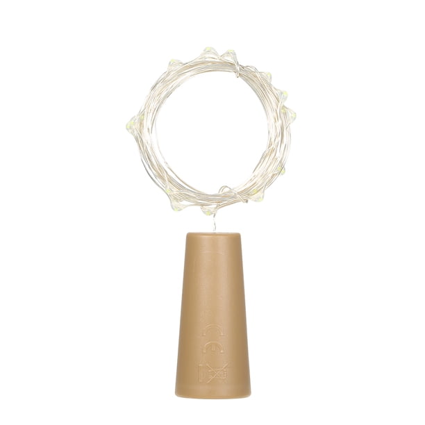 4,5 V 0,9 W 1,5 metros 15 LED alambre de cobre Hada cadena luz blanco cálido Twistable plegable