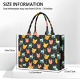 thumbnail image 3 of Large Capacity Tote Bag,Music Bulldog Handbag Fashion Luxury Tote Bag,15.7"x13"x 5.1" Inches,Laptop Compatible, 3 of 6