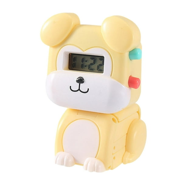 Juguete de deformación animal, juguetes para niños, lindo juego interactivo, juguetes, relojes digitales. Perro amarillo