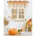 thumbnail image 5 of Fall Valance for Windows Maple Leaves Curtains Valances Thanksgiving Rod Pocket Valance Window Treatments Harvest Autumn Short Curtains for Kitchen Living Room Bedroom Window Decor 1 Panel 54x18 Inch, 5 of 6