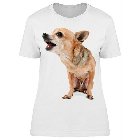 Barking Chihuahua T-Shirt Women -Image by Shutterstock, Female Large
