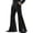 Black, variant on Joernso Men's Bell Bottom Velvet Pants Retro Style 70s Disco Outfit Casual Loose-Fit Party Street Flared Trousers for Daily Street Office Parties