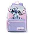 thumbnail image 1 of Mochila Disney Lilo & Stitch para niñas, color morado y rosa, 42 cm, 1 of 6