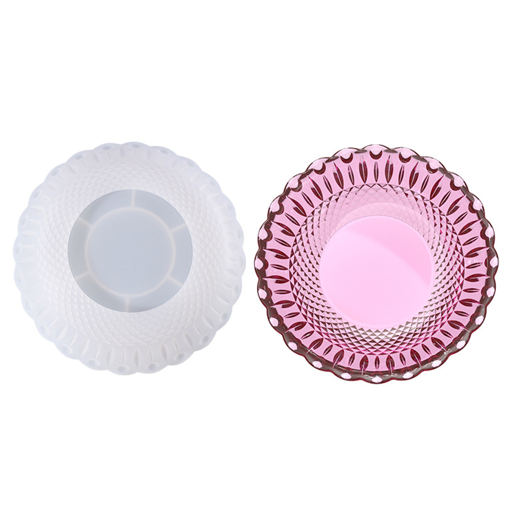 WINDLAND Fruit Tray Nut Snacks Tray Organizer Box DIY Mold Dish Tray Resin Silicone Mold