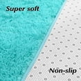 thumbnail image 5 of YJ.GWL Soft Fluffy Area Rug Plush Shaggy Rugs Fuzzy  Carpet for Living Room Bedroom Nursery Home Decor, 4'x5.3',Teal Blue, 5 of 7