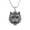 Red, variant on Men's Stainless Steel Vintage Domineering Hip Hop Animal Roaring Tiger Head with Devil Bloody Eye Gemstone Amulet Pendant Necklace Red