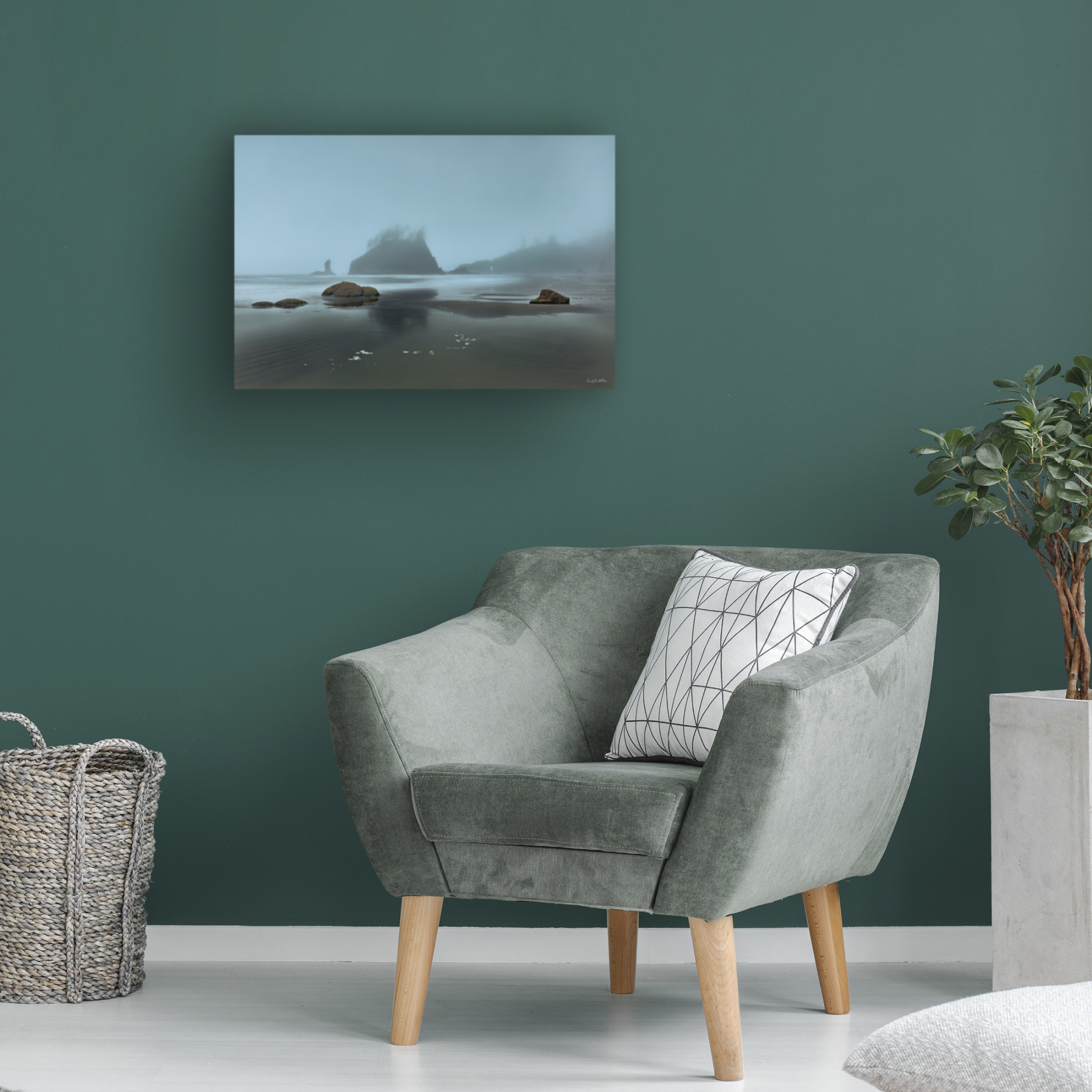 Canvas Wall Art - Kent Burkhardsmeier 'Emerging' Wall Art for Living Room, Bedroom, or Office Décor by Trademark Fine Art - 47 x 30 Inches