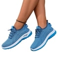 thumbnail image 2 of Domzle Wide Toe Box Shoes for Women 2026 Slip on Sneakers with Arch Support Extra Wide Width Comfort Walking Shoes Tennis Gym Shoes Blue 42, 2 of 5
