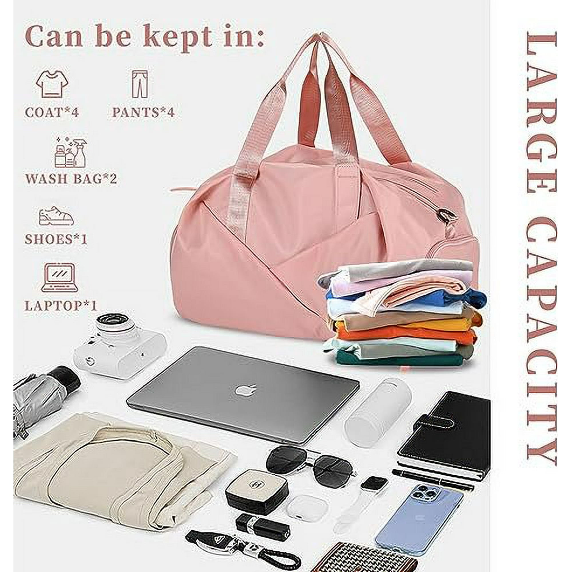Sac De Sport Yoga Grand Format - Avec Sac à Chaussures Et Compartiment Humide - 86x31x22cm - Pour Homme/Femme