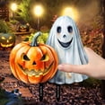 thumbnail image 3 of Spooky Halloween Lawn Stake Decor, Waterproof Pumpkin Ghost Sign, Outdoor Yard & Garden Halloween Ornaments, 3 of 3