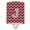 Crimson & Grey, variant on Caroline's Treasures CJ1047-JCNL Letter J Chevron Black and Red Ceramic Night Light, 6x4x3", multicolor