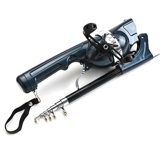 Portable Folding Fishing Rod Telescopic Fly Fishing Poles with Reel Line Travel Folding Mini Rod for Fishing