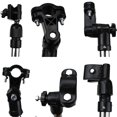 thumbnail image 2 of Paraguas para cochecito, 360 ° Ajustable Paraguas de bicicleta Soporte de montaje elástico Cochecito de bebé Cochecito Silla de bicicleta (Negro), 2 of 4