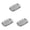 Silver, variant on 1-4PC Silver and Gold Stainless Steel Square Tray Fruit Trays Storage Tray Dish Plate Cosmetics Jewelry Decorative Organizer Serving Tray Trinket Tray for Cake Barbecue Snack Home Party Outdoors