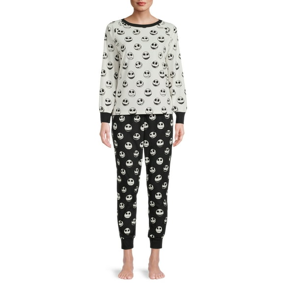 Disney Women's and Women's Plus Nightmare Before Christmas Pajama Set, 2-Piece