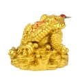 thumbnail image 4 of Zeus Resin Feng Shui Toad Luck Fortune Ornament Home Office Business Decorative Craft, 4 of 6