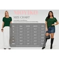 thumbnail image 7 of MOYIKO Womens Petal Sleeve Tops Summer Trendy T Shirt Casual Loose Square Neck Button Blouse Tees, 7 of 7