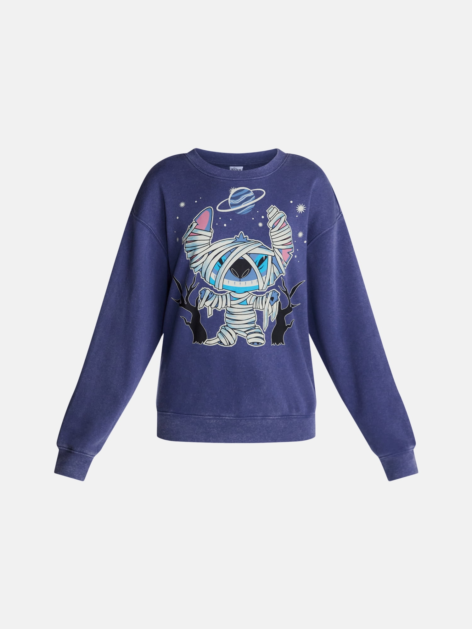 Disney Stitch Women's Halloween Sweatshirt, Sizes XXS-XXL