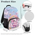 thumbnail image 7 of Yuyamidu Adorable Axolotl School Backpack for Girls 8-12 Lightweight Bookbag 17 Inch Backpack with 2 Side Mesh Pouches Primary School Bag, 7 of 7