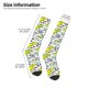 thumbnail image 2 of Fotbe Funny Dinosaurs on Stripes Calcetas Divertidas Estampadas para Hombre y Mujer, Calcetas de Algodón hasta la Rodilla para Caminar, Correr, Enfermería y Embarazo, 2 of 6