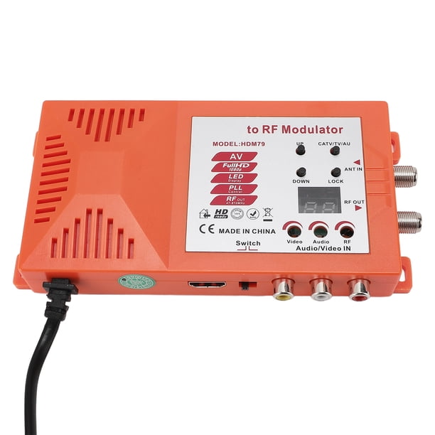 Interfaz Multimedia HD A Modulador RF, Convertidor Coaxial 1080P AV A RF Compatible Con Salida De Formato PAL NTSC Para TV Multimedia HD Doméstica