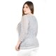 thumbnail image 3 of Blusa de encaje Roman Fashion /Tallas Extras, 1-201N (Gris) gris 38, 3 of 5