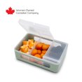 thumbnail image 1 of Melii Snackle Box for Toddler & Kids, 3-Compartment Snack Container, 5.9 oz (175 ml) Each, Sage, 1 of 5