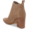 thumbnail image 3 of Vince Camuto Gabeena Tuscan Taupe Suede Block Heel Western Style Ankle Booties (Tuscan Taupe, 11), 3 of 6