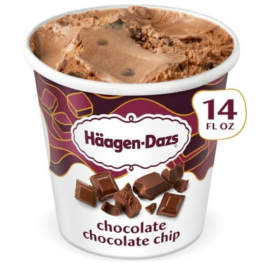 Haagen Dazs Chocolate Chocolate Chip Ice Cream, Gluten Free, Kosher, 1 Package, 14oz