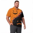 thumbnail image 6 of Halloween Big and Tall Mens polo shirts Quick Dry Breathable Men Polo Shirts Business Casual Men Polo Shirts Summer Basic Loose Fit Short Sleeve Golf Shirts Orange 2XL, 6 of 6