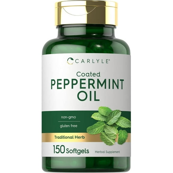 Peppermint Oil | 150 Softgels | with Rosemary and Thyme | by Carlyle