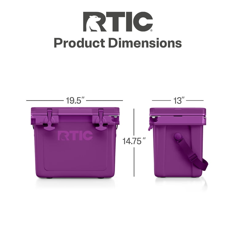 RTIC Ultra-Light 22 Qt Hard-Sided Ice Chest Cooler, Fits 30 Cans