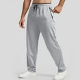 thumbnail image 2 of ZZHZGZ Sweatpants for Men Men's Sweatpants Open Bottom Athletic Jogger Pants Running Workout Gym Pants with Pockets & Adjustable Waistband S, 2 of 5