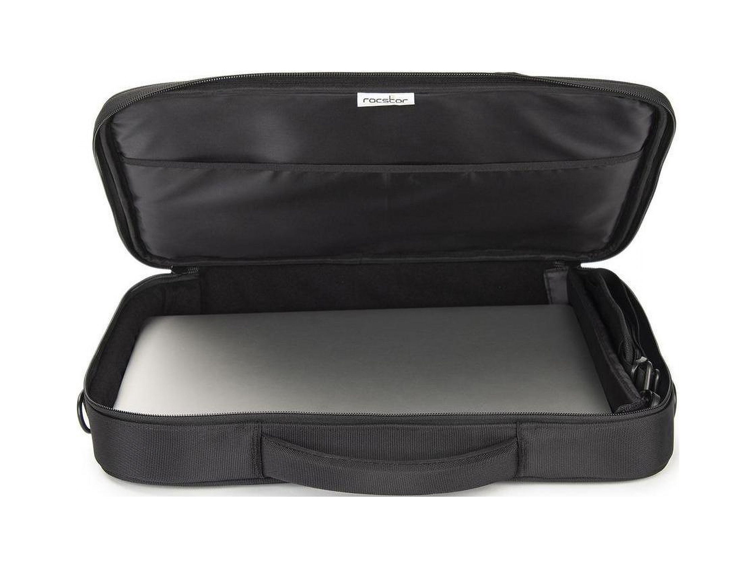 Rocstor Premium 13" & 14" Professional Toploading Universal Briefcase Laptop Case - Weather & Water Resistant - RFID Blocking Pocket - Lightweight - Exterior 1200D Polyester & Interior 210D Polyest...