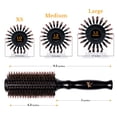 thumbnail image 5 of Belula Care Boar Bristle Round Brush for Blow Drying Set. Round Hair Brush with Medium 2.4" Wooden Barrel., 5 of 8