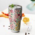 thumbnail image 3 of 30oz Pioneer Flower Floral Print Pattern Tumblers Stainless Steel Tumbler with Lid and Straw,Vacuum Insulated Double Wall Travel Tumbler Cups Mug with Cleaning Brush for Coffee,Tea, 3 of 7