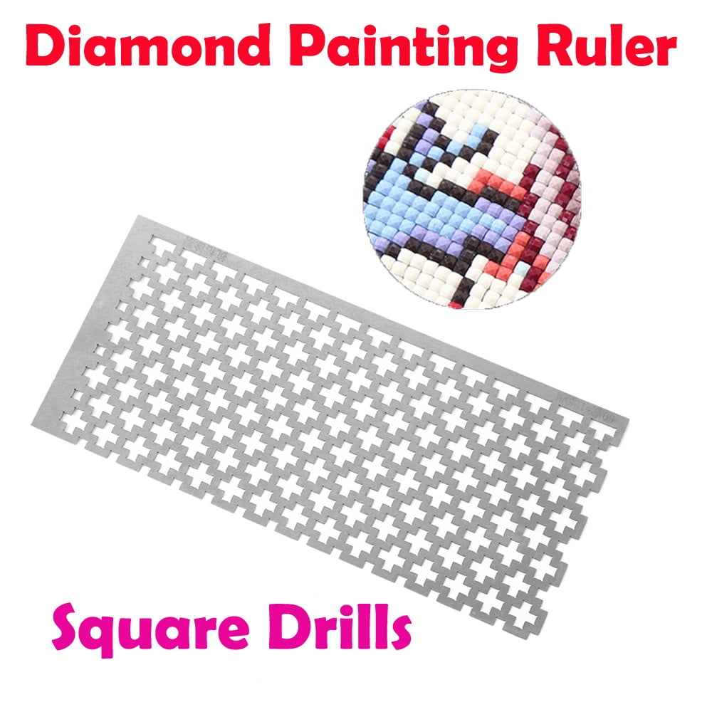 5D Diamond Painting Ruler Stainless Steel DIY Drawing Tool Square