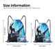 thumbnail image 4 of Bolsa clásica con cordón de Cómo entrenar a tu dragón, plegable, para deportes, fitness, unisex, bolsa de viaje para deportes de playa, pequeña, 4 of 8