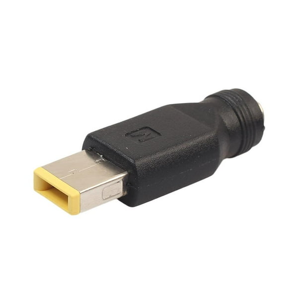 Adaptador de corriente CC 5,5x2,1mm hembra a enchufe cuadrado para lenovo ThinkPad